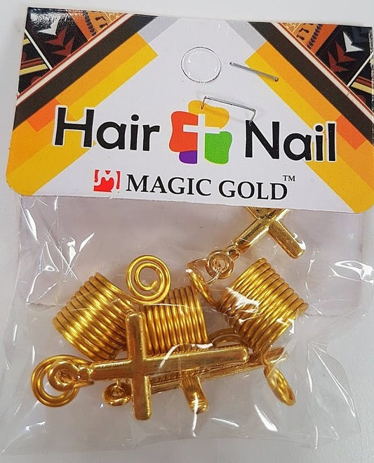 Hair + Nail Gold Cross